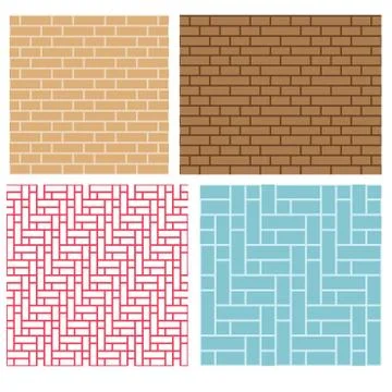 Seamless stone brick wall pattern in monochrome Illustrazione stock