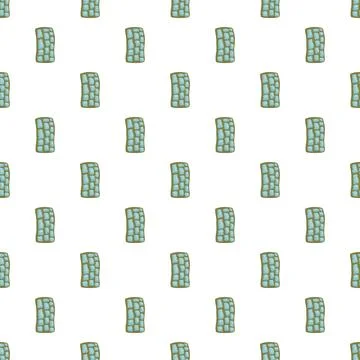 Seamless stone masonry wall pattern creating texture Stock Illustration