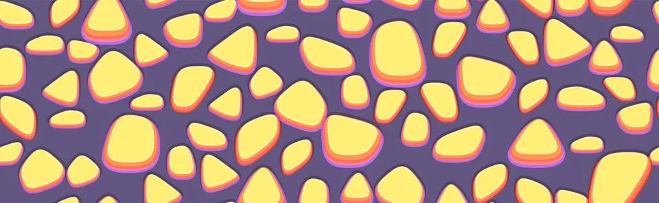 Seamless stone texture for game development in casual cartoon style Stock Illustration