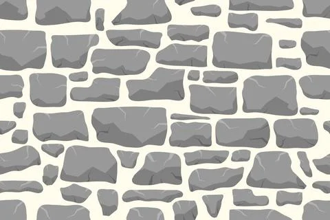 Seamless stone wall pattern for abstract background vector illustration イラスト素材
