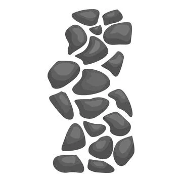 Seamless stone wall pattern forming a textured background 库存插图