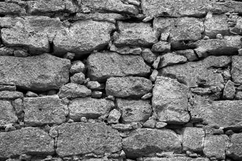 Seamless stone wall texture background Stock Photos