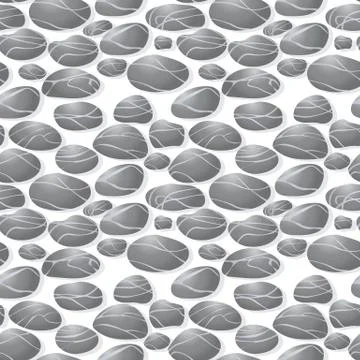 Seamless stones pattern Stock Illustration