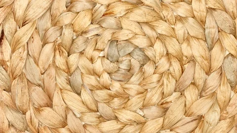 Seamless straw mat background Stock Footage 94440689