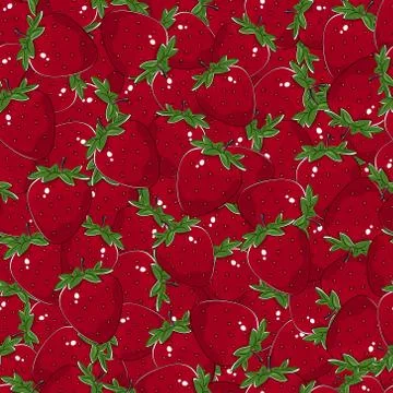Seamless Strawberry Pattern Stock-Illustration