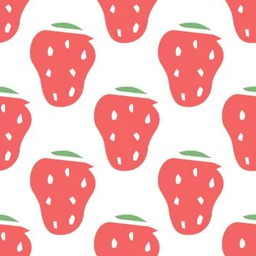 Seamless Strawberry pattern Stock Illustration