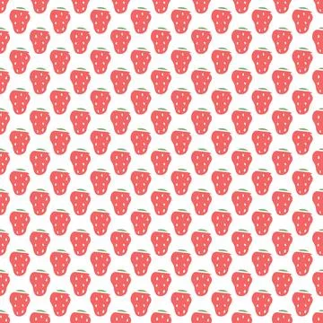 Seamless Strawberry pattern Stock Illustration