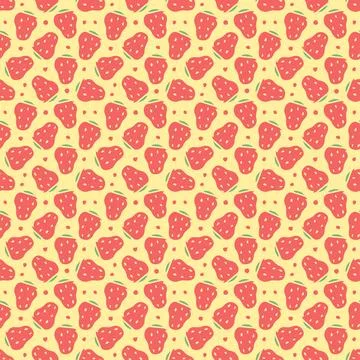 Seamless Strawberry pattern Stock Illustration