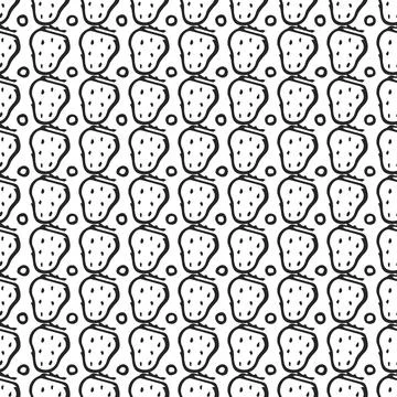 Seamless Strawberry pattern Stock Illustration