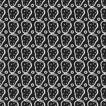 Seamless Strawberry pattern Stock Illustration