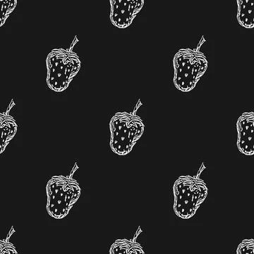 Seamless Strawberry pattern Stock Illustration