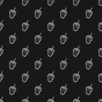 Seamless Strawberry pattern Stock Illustration