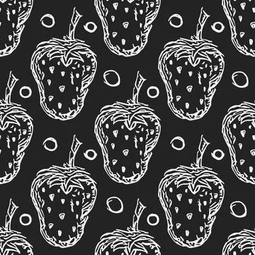 Seamless Strawberry pattern Stock Illustration