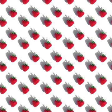 Seamless strawberry pattern on a shade on a white background 스톡 사진
