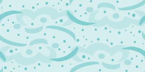 Seamless Streamers Underwater Stock Illustration