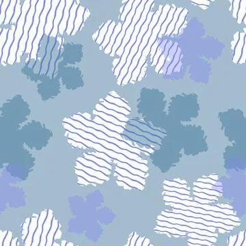 Seamless stripe flowers pattern background , greeting card or fabric Stock Illustration