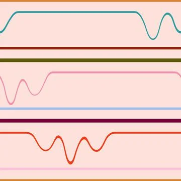 Seamless stripe pattern liquid effect Stock Illustration