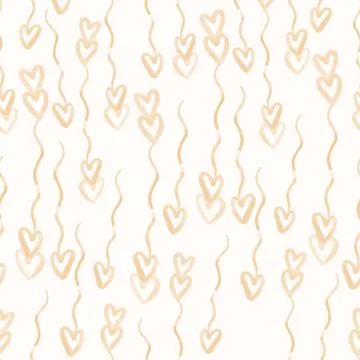 Seamless stripe valentine day pattern background with heart  , valentine card Stock Illustration
