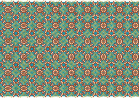 A seamless striped geometric pattern in ethnic vector texture. Stock Illustration