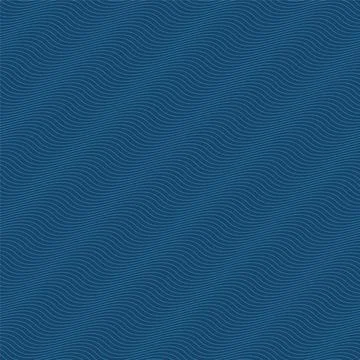 Seamless striped outline wave pattern. Minimalistic endless linear textile wa Ilustração Stock