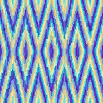 Seamless striped pattern in Aztec style. Folk embroidery.. Aztec ikat style Illustrazione stock