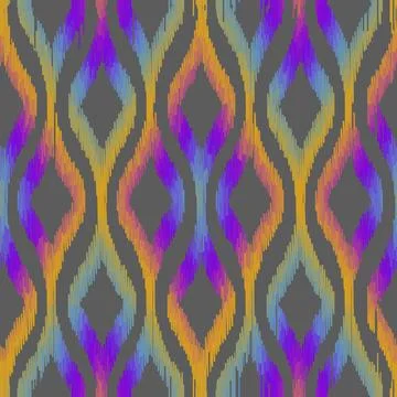 Seamless striped pattern in Aztec style. Folk embroidery.. Aztec ikat style Illustrazione stock