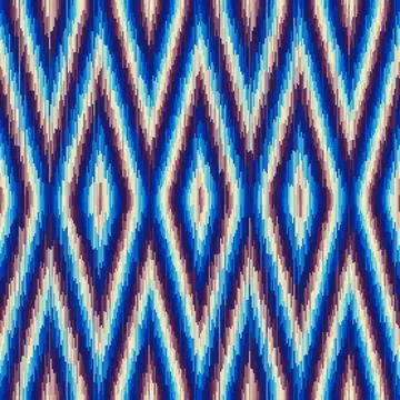 Seamless striped pattern in Aztec style. Folk embroidery.. Aztec ikat style Stock Illustration