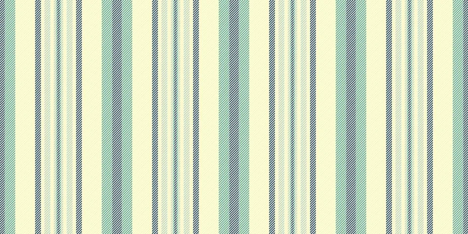 Seamless striped pattern featuring vertical lines in light green, navy, and c Stock Illustration