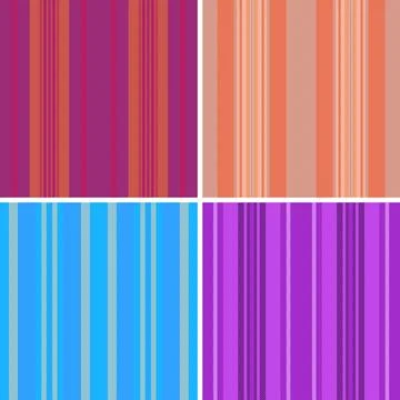 Seamless striped pattern pack created for spring projects. This lines vecto.. Stock Illustration