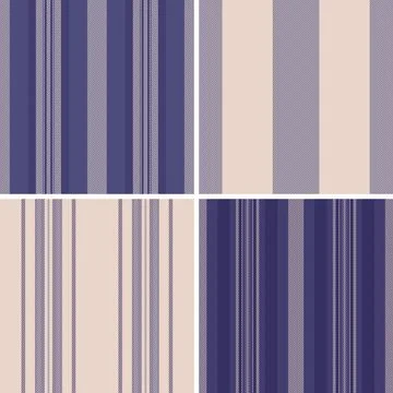 Seamless striped pattern pack inspired by classic textile heritage. This li.. Stockillustratie
