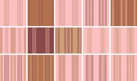 Seamless striped pattern pack offering multiple coordinated lines styles. T.. Stock Illustration