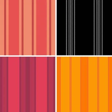 Seamless striped pattern pack perfect for digital wallpapers. Vector lines .. Stock Illustration