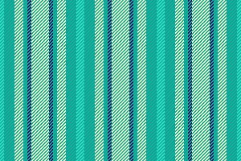 A seamless striped textile pattern in vibrant turquoise, navy, and cream tone Stock Illustration