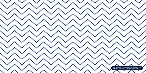 Seamless striped zigzag geometric pattern. Elegant outline chevron backgrou.. Stock Illustration