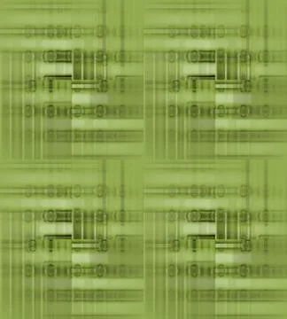 Seamless stripes and circles pattern light green Illustrazione stock
