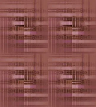 Seamless stripes and circles pattern pink violet brown Stock Illustration