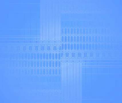 Seamless stripes and ellipses pattern light blue shifted Stock Illustration