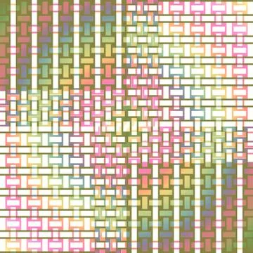 Seamless stripes and rectangles pattern multicolored Stock Illustration