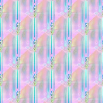 Seamless stripes pattern pink turquoise violet Stock Illustration