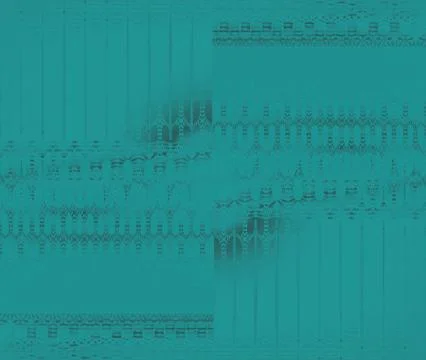 Seamless stripes pattern turquoise green shifted Stock Illustration