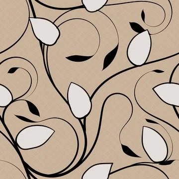 Seamless stylish flourish design pattern vector illustration Stock Illustration