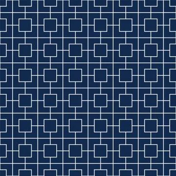 Seamless stylish grid pattern - simple design. Vector geometric background Stock Illustration