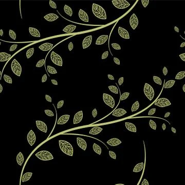 Seamless stylish pattern with leaf. Vector illustration イラスト素材