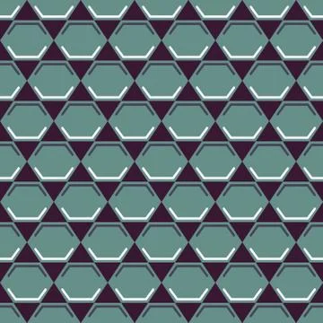 Seamless stylish texture with ancient style, square theme Stock Illustration