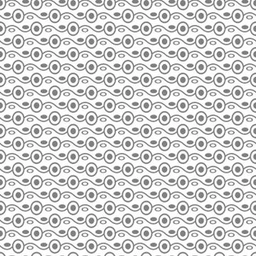 Seamless stylish texture with connected circles. Stock Illustration