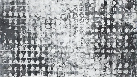 Seamless Stylized Grunge Texture Frame Stock Footage 293909067