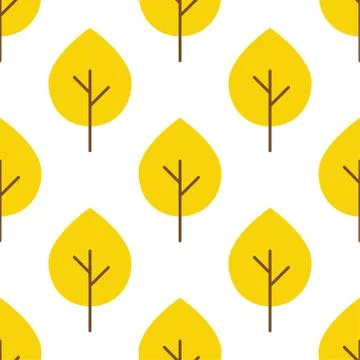 Seamless stylized leaf pattern. Stock Illustration