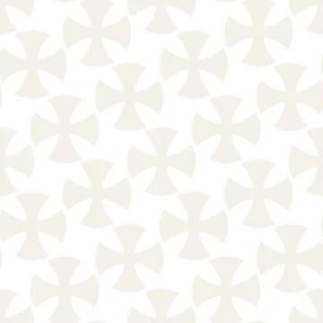 Seamless subtle cross lattice pattern. Abstract geometric tiling mosaic. Styl Stock Illustration