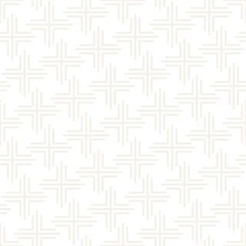 Seamless subtle cross lattice pattern. Abstract geometric tiling mosaic. Styl イラスト素材