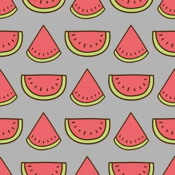 Seamless summer background. Hand drawn pattern Stock Illustration
